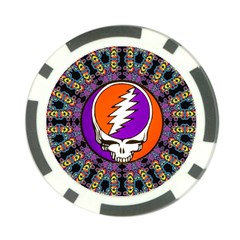 Gratefuldead Grateful Dead Pattern Poker Chip Card Guard by Cowasu