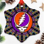 Gratefuldead Grateful Dead Pattern Snowflake Ornament (Two Sides) Front