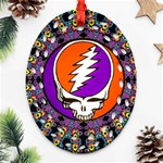 Gratefuldead Grateful Dead Pattern Ornament (Oval Filigree) Front