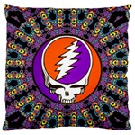 Gratefuldead Grateful Dead Pattern Large Premium Plush Fleece Cushion Case (One Side) Front