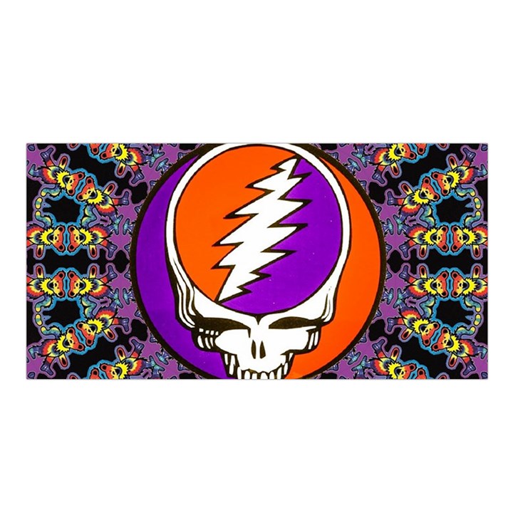 Gratefuldead Grateful Dead Pattern Satin Shawl 45  x 80 