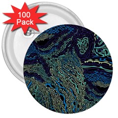 Dark Psychedelic 3  Buttons (100 Pack)  by Cowasu