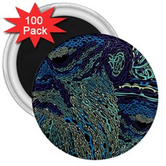 Dark Psychedelic 3  Magnets (100 Pack) by Cowasu