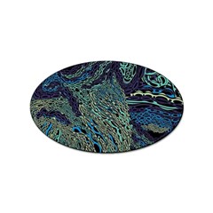 Dark Psychedelic Sticker Oval (100 Pack) by Cowasu