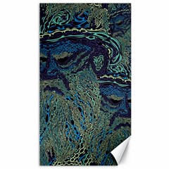 Dark Psychedelic Canvas 40  X 72  by Cowasu