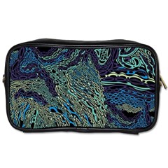 Dark Psychedelic Toiletries Bag (two Sides) by Cowasu