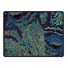 Dark Psychedelic Fleece Blanket (small) by Cowasu