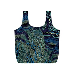 Dark Psychedelic Full Print Recycle Bag (s) by Cowasu