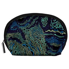 Dark Psychedelic Accessory Pouch (large) by Cowasu