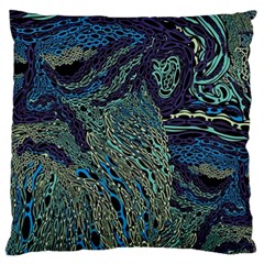 Dark Psychedelic Standard Premium Plush Fleece Cushion Case (two Sides) by Cowasu