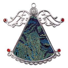 Dark Psychedelic Metal Angel With Crystal Ornament by Cowasu