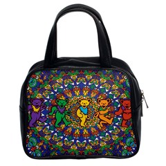 Grateful Dead Pattern Classic Handbag (two Sides) by Cowasu