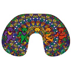 Grateful Dead Pattern Travel Neck Pillow by Cowasu