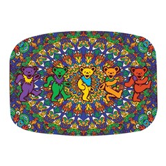 Grateful Dead Pattern Mini Square Pill Box by Cowasu