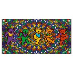 Grateful Dead Pattern Banner And Sign 4  X 2  by Cowasu