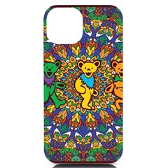 Grateful Dead Pattern Iphone 14 Black Uv Print Case by Cowasu