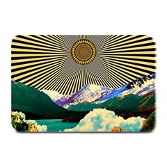 Surreal Art Psychadelic Mountain Plate Mats by Cowasu