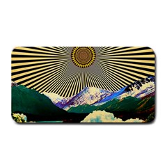 Surreal Art Psychadelic Mountain Medium Bar Mat by Cowasu