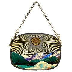 Surreal Art Psychadelic Mountain Chain Purse (two Sides) by Cowasu