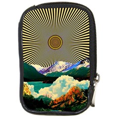 Surreal Art Psychadelic Mountain Compact Camera Leather Case by Cowasu