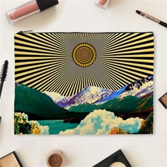 Surreal Art Psychadelic Mountain Cosmetic Bag (xl) by Cowasu