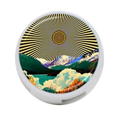 Surreal Art Psychadelic Mountain 4-port Usb Hub (one Side) by Cowasu