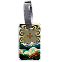 Surreal Art Psychadelic Mountain Luggage Tag (one Side) by Cowasu