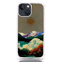 Surreal Art Psychadelic Mountain Iphone 13 Mini Tpu Uv Print Case by Cowasu