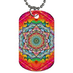 Mandalas Psychedelic Dog Tag (one Side) by Cowasu