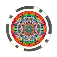 Mandalas Psychedelic Poker Chip Card Guard (10 Pack) by Cowasu