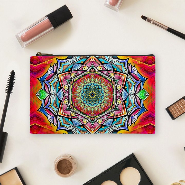 Mandalas Psychedelic Cosmetic Bag (Medium)