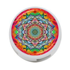 Mandalas Psychedelic 4-port Usb Hub (two Sides) by Cowasu