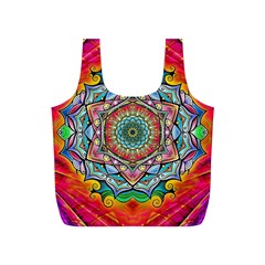 Mandalas Psychedelic Full Print Recycle Bag (s) by Cowasu