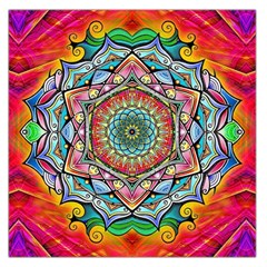 Mandalas Psychedelic Square Satin Scarf (36  X 36 ) by Cowasu