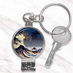 The Great Wave Off Kanagawa Japan Japanese Waves Nail Clippers Key Chain by Cowasu