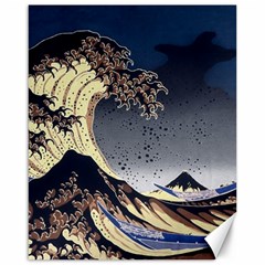 The Great Wave Off Kanagawa Japan Japanese Waves Canvas 16  X 20  by Cowasu