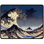 The Great Wave Off Kanagawa Japan Japanese Waves Two Sides Fleece Blanket (Medium) 58.8 x47.4  Blanket Front