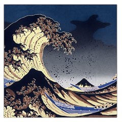 The Great Wave Off Kanagawa Japan Japanese Waves Square Satin Scarf (36  X 36 ) by Cowasu