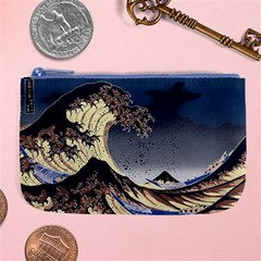 The Great Wave Off Kanagawa Japan Japanese Waves Large Coin Purse by Cowasu