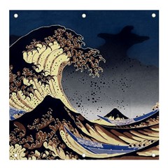 The Great Wave Off Kanagawa Japan Japanese Waves Banner And Sign 4  X 4  by Cowasu