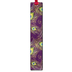 Peacock Feathers Pattern Large Book Marks by Cowasu