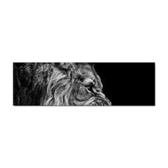 Angry Lion Black And White Sticker (bumper) by Cowasu