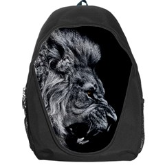 Angry Lion Black And White Backpack Bag by Cowasu