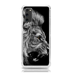 Angry Lion Black And White Samsung Galaxy S20 6 2 Inch Tpu Uv Case by Cowasu