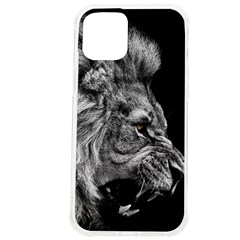 Angry Lion Black And White Iphone 12 Pro Max Tpu Uv Print Case by Cowasu