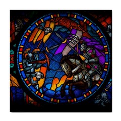 The Game Monster Stained Glass Tile Coaster by Cowasu