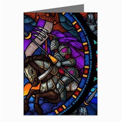 The Game Monster Stained Glass Greeting Cards (pkg Of 8) by Cowasu