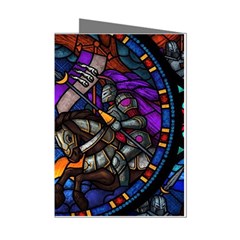 The Game Monster Stained Glass Mini Greeting Cards (pkg Of 8) by Cowasu