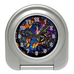 The Game Monster Stained Glass Travel Alarm Clock Front