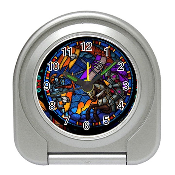 The Game Monster Stained Glass Travel Alarm Clock